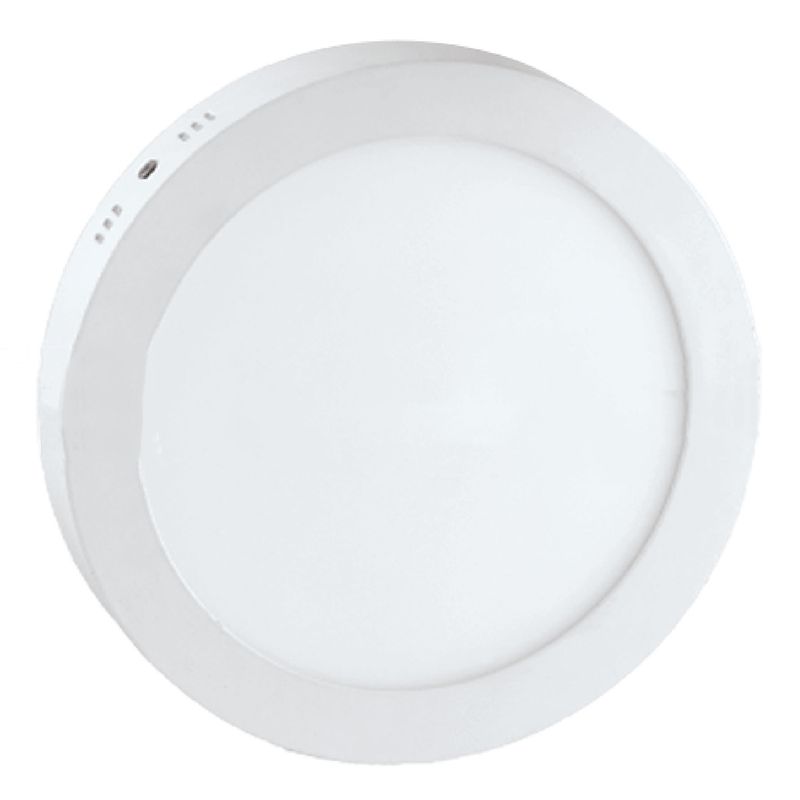 Panel LED Downlight Sobreponer Redondo 24 W de Luz Blanca