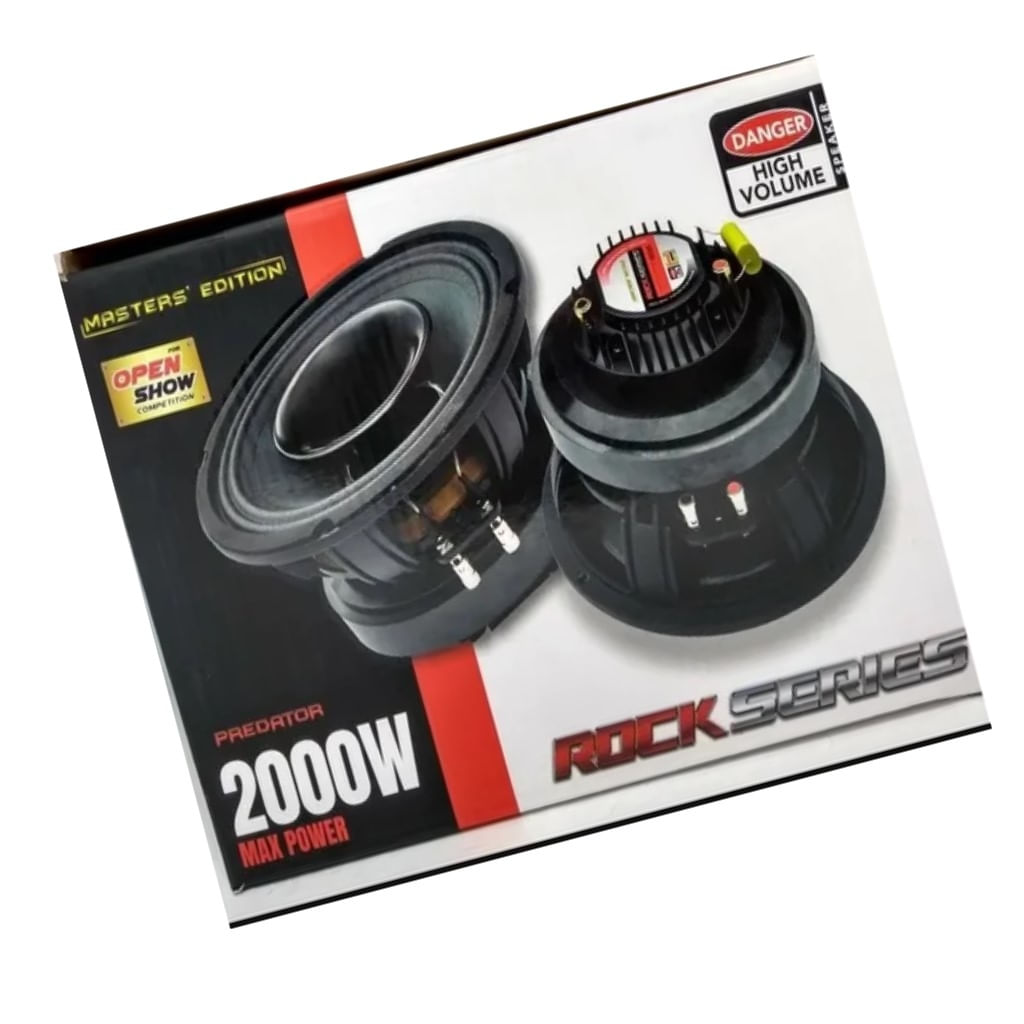 Par de Medios Rangos Profesionales Rock Series RKS-80PA 600 Watts 8 Pu –  Audioshop México lo mejor en Car Audio en México