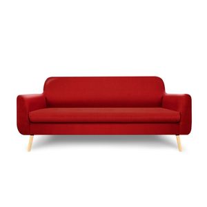 Sofá de 3 Plazas Grimaldi Tapizado Rojo Alterego