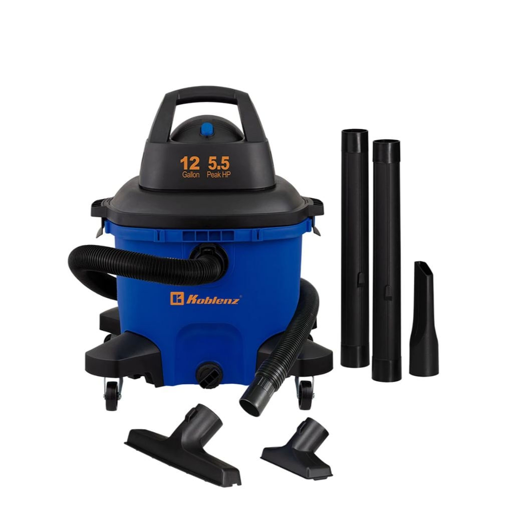 Vacmaster, VBV1210, Aspiradora de taller húmedo / seco de 12 galones y 5 HP  con soplador desmontable - Permanbril