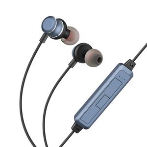 Audífonos Bluetooth* reproductor MP3  sujeción de imán AZUL AUD-7620AZ Crp