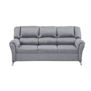 Sofá Agata Estilo Contemporáneo en Lino Gris San Miguel
